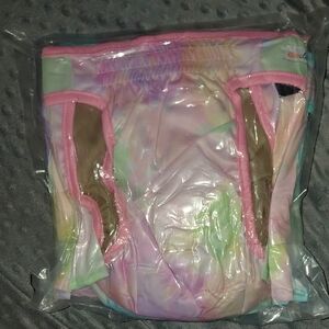 Colorful Female Dog Diapers Three Vibrant Colors L / XL 3 Diapers